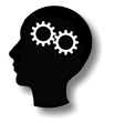 icon showing a human head with gears working together